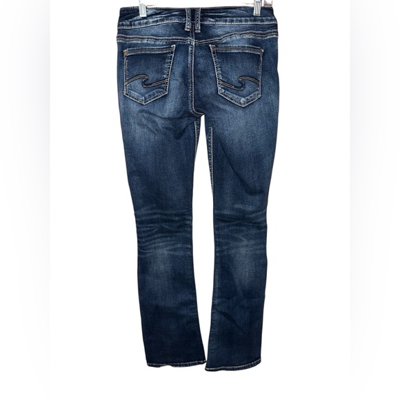 Silver Jeans Suki Mid Rise Slim Bootcut Jeans women’s sz 28x33 Indigo - Picture 7 of 13